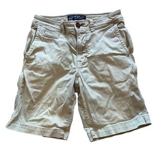 American Eagle Mens Classic Active Flex Khaki Chino Shorts Tan 28